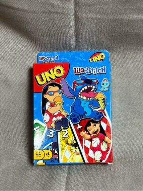 UNO Lilo & Stitch Card Game - Blue/Red